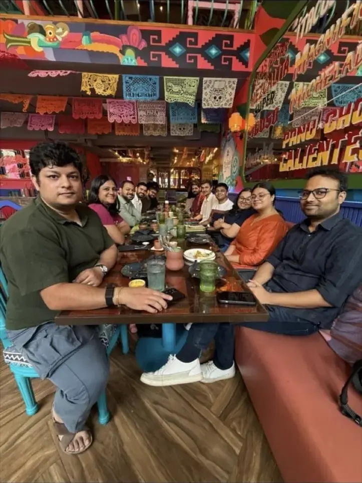 Team lunch with Atlassian colleagues