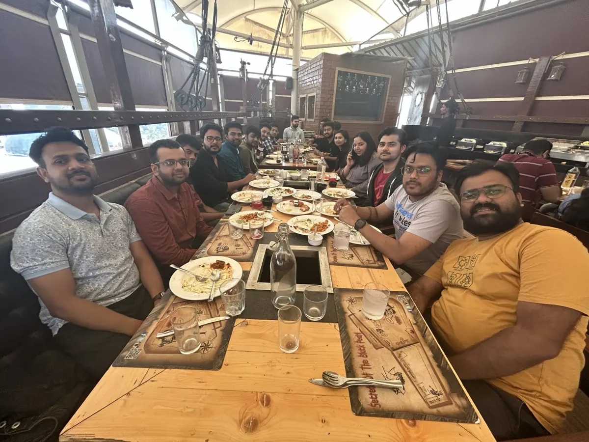 Long table team dinner